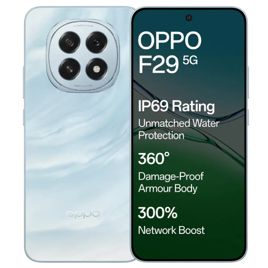 OPPO F29 5G (Glacier Blue, 128 GB)  (8 GB RAM)